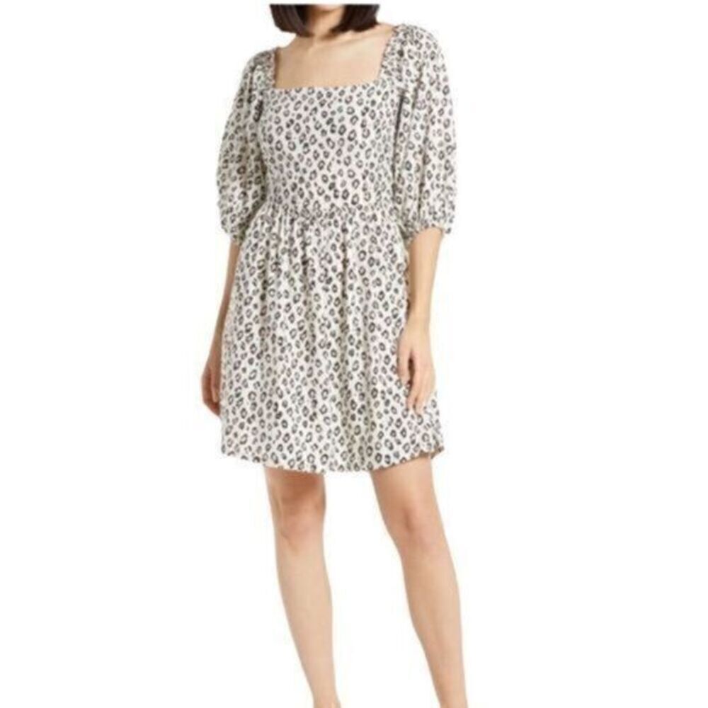 Billabong Sweet Demeanor Leopard Print Dress Large